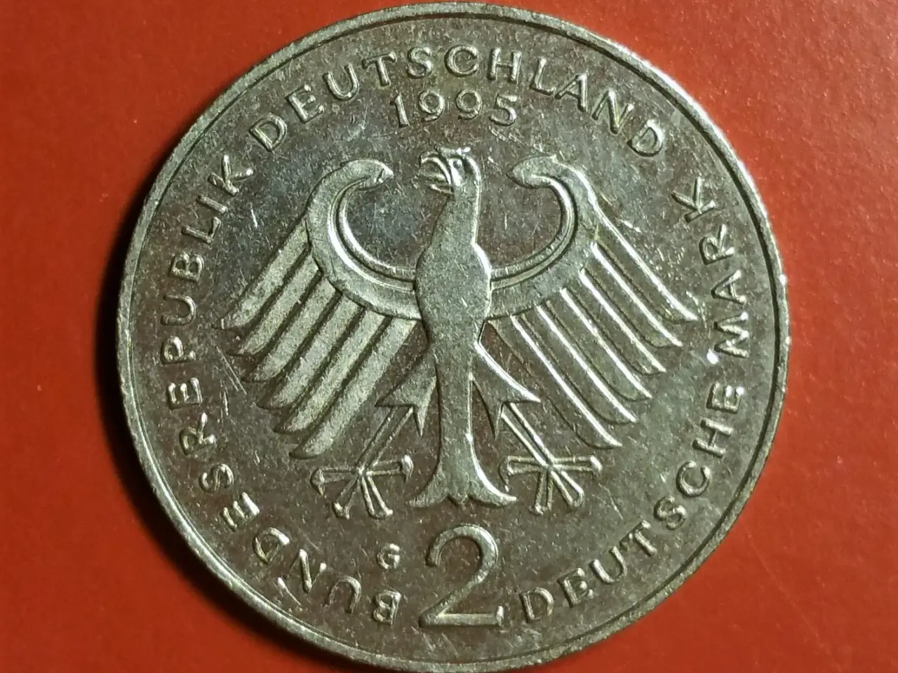 Billede 5 - TYSKLAND 5 x 2 MARK 1995 G BEDRE ÅR! F.J. Strauss