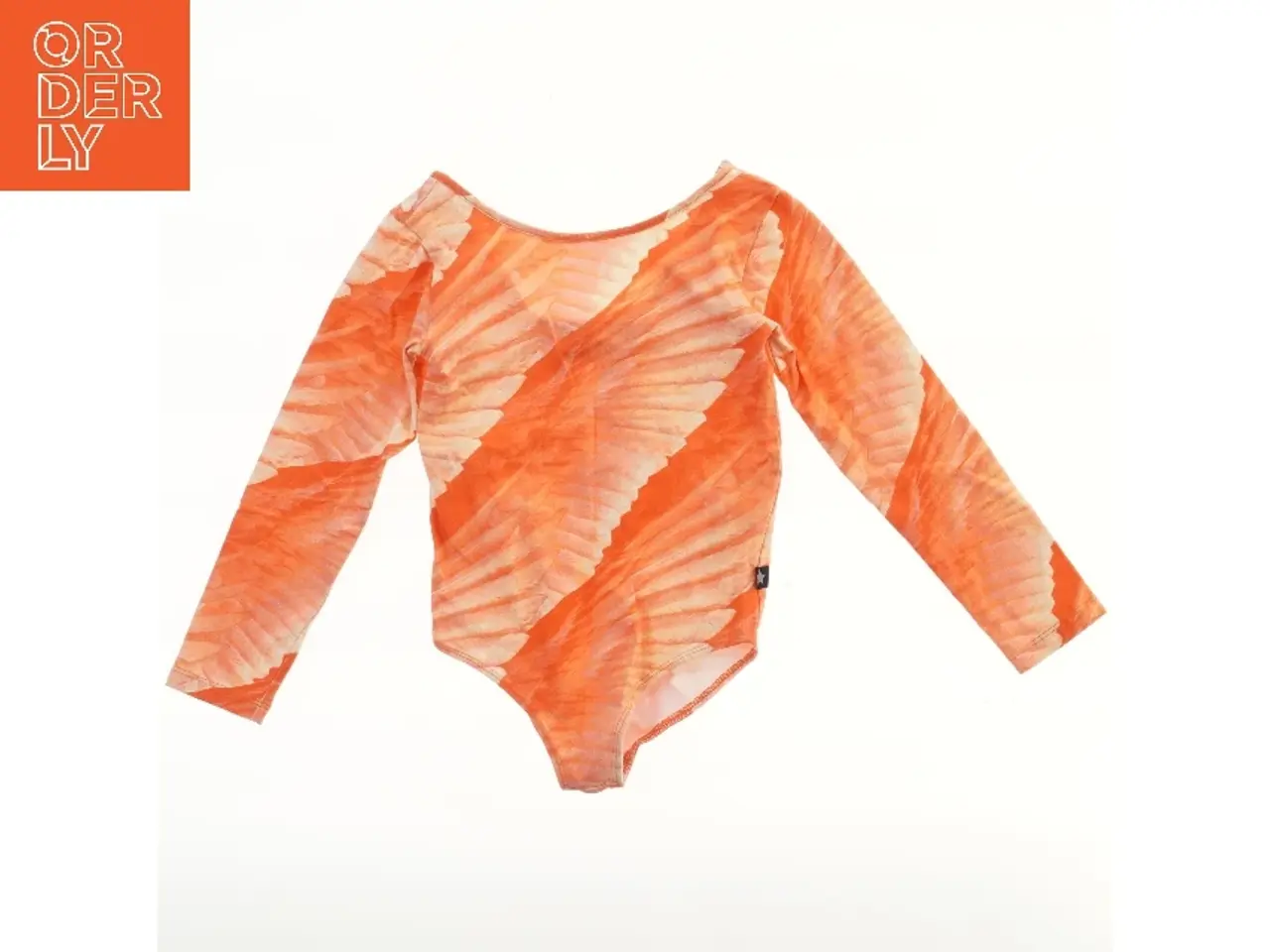 Billede 1 - Langærmet bodystocking med orange mønster fra Molo (str. 110)