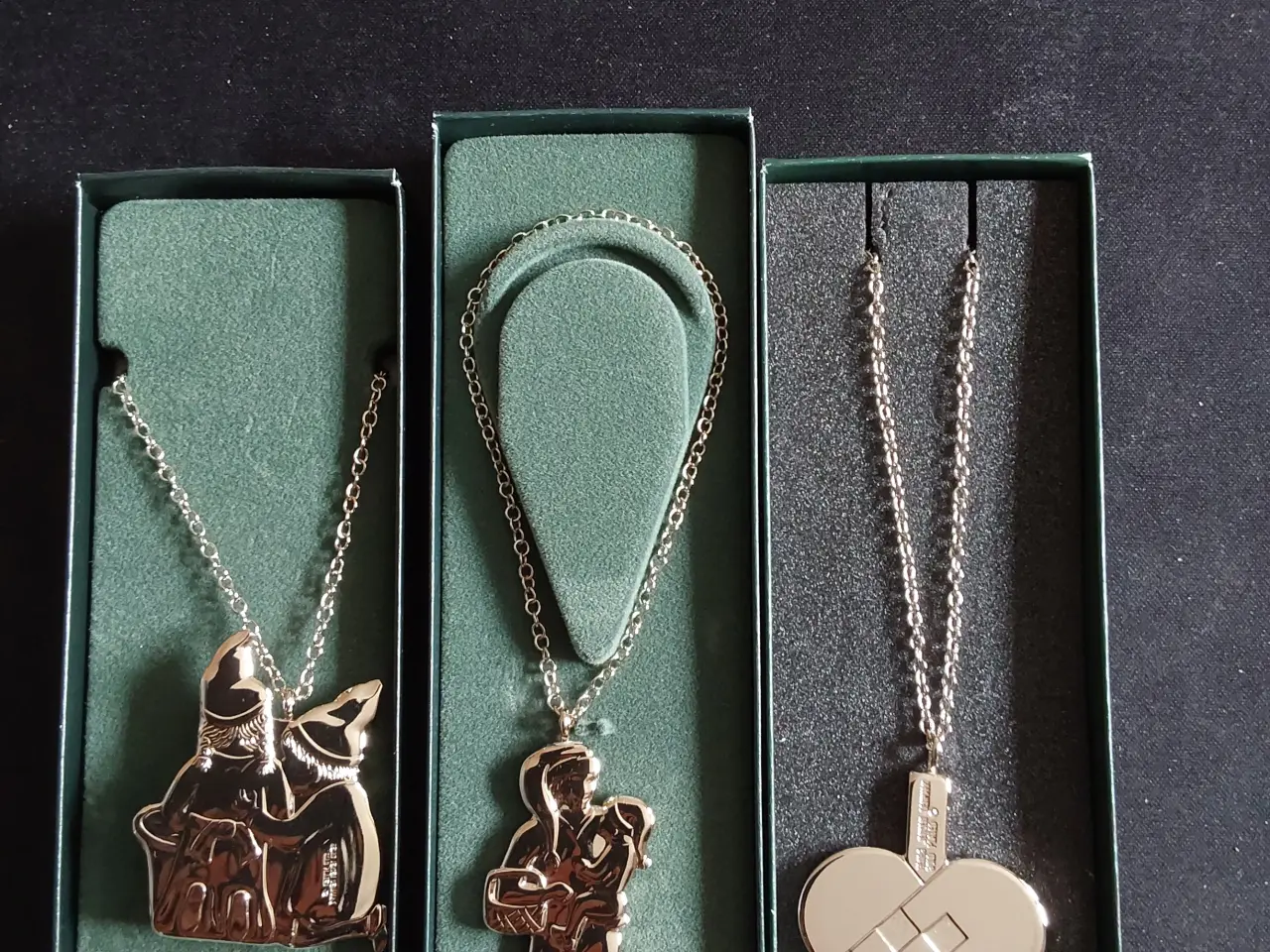 Billede 1 - Georg Jensen ornamenter hvidforgyldt 3 stk sælges