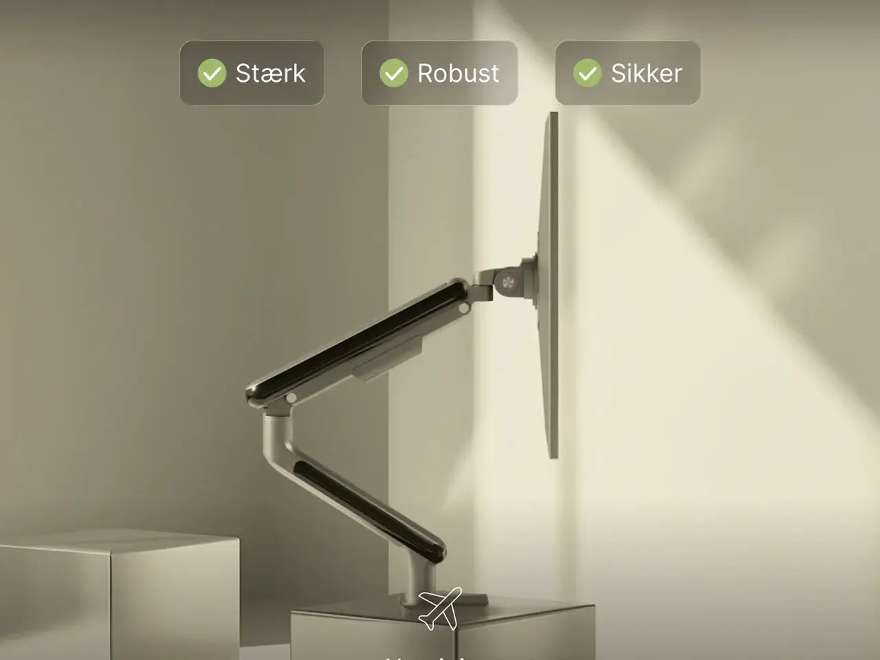 Billede 2 - DESKTRONIC Skærmholder ny uåbnet.