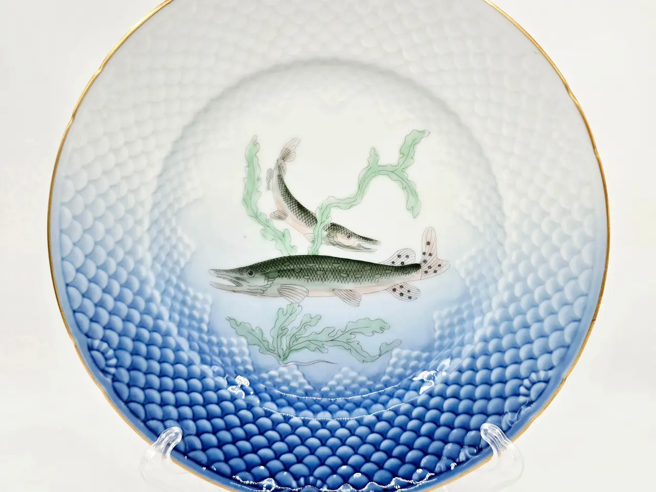 Billede 1 - Mågestel Fisketallerken Gedde nr. 4. sortering 1