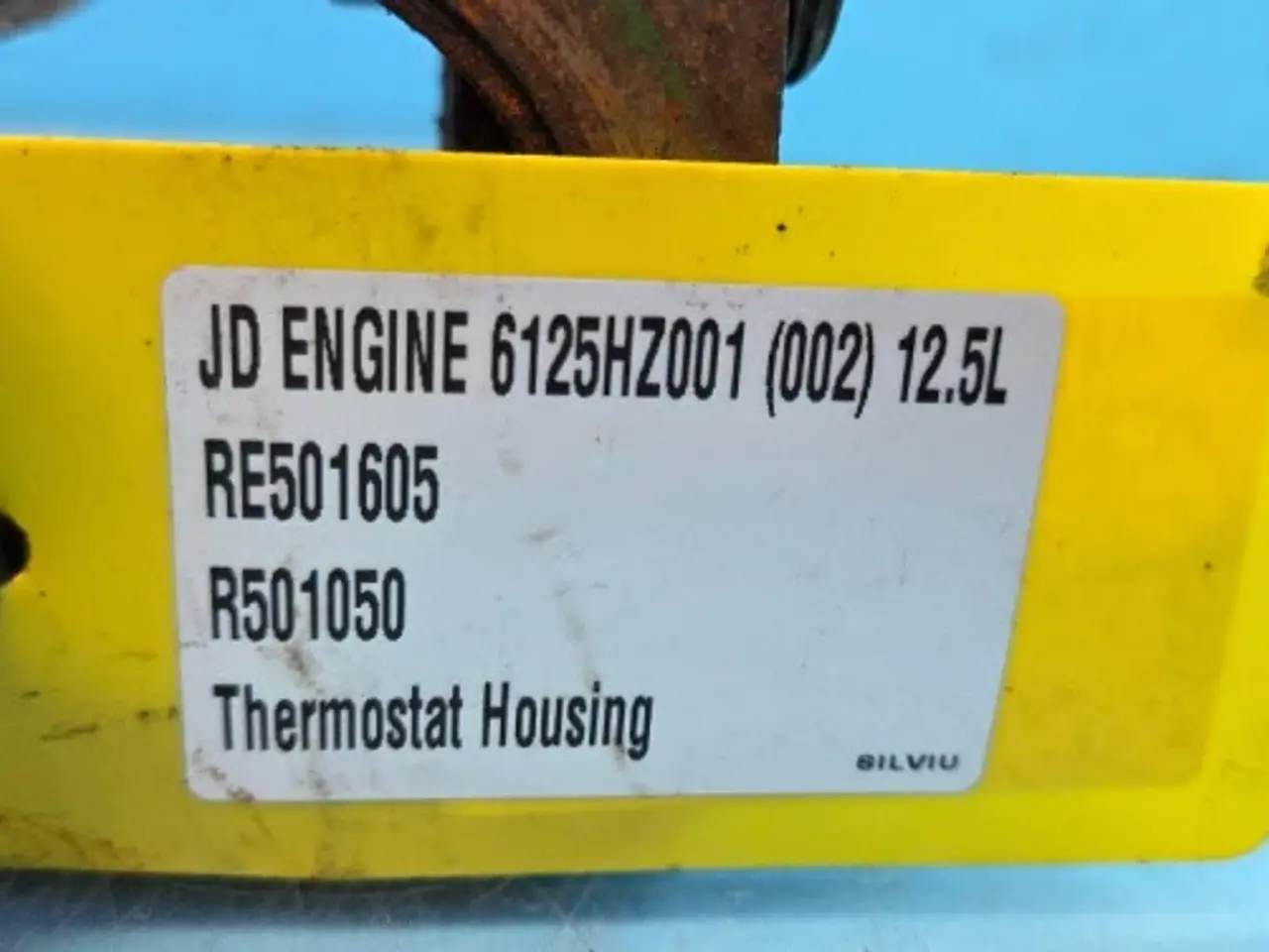 Billede 12 - John Deere 6125HZ001 Thermostat Hus RE501605