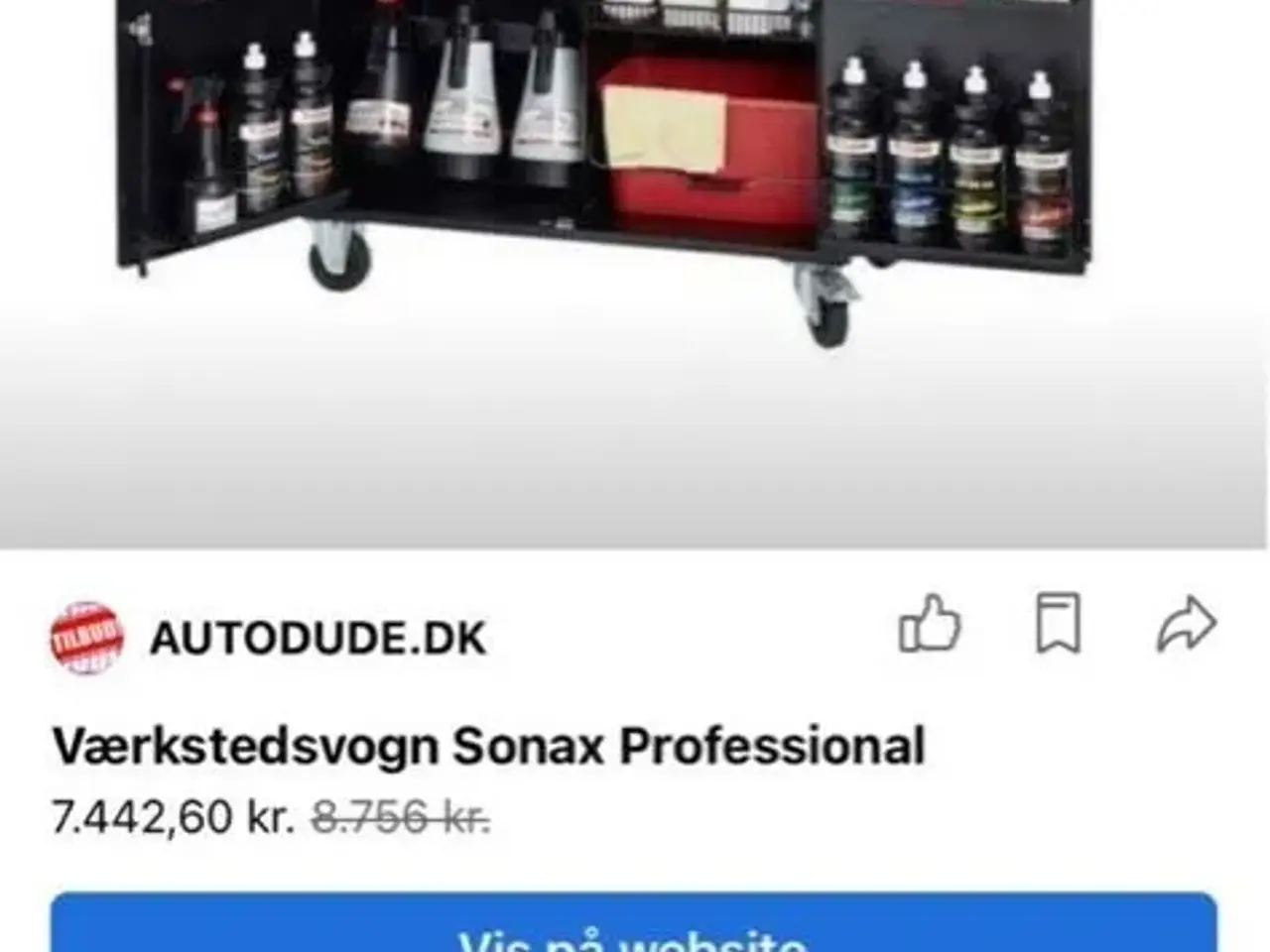 Billede 1 - Bilpleje skab fra sonax