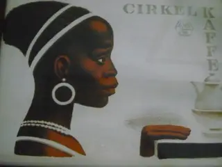  CIRKEL KAFFE BILLEDE I RAMME 