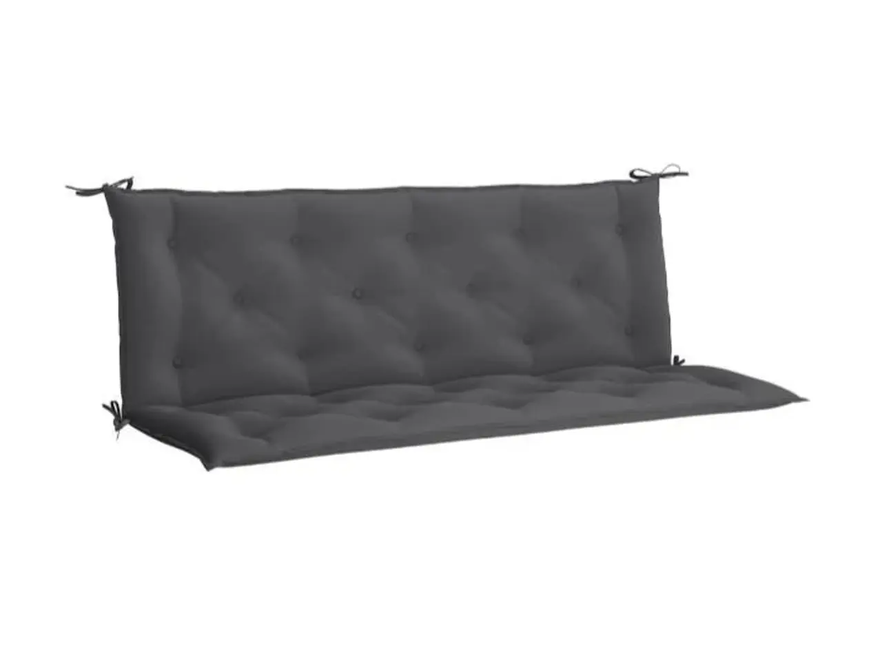 Billede 2 - Hynde til havebænk 150x(50+50)x7 cm oxfordstof antracitgrå