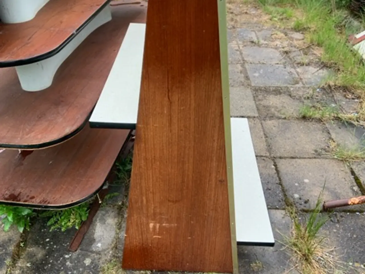 Billede 2 - Udstillings skab i teak træ og glas