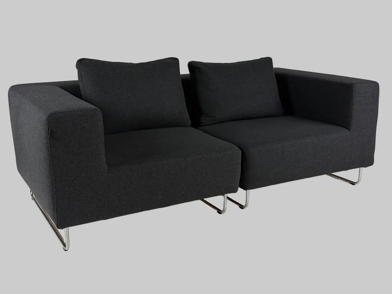 Billede 1 - Softline Ohio Sofa – Sort/Krom Stel