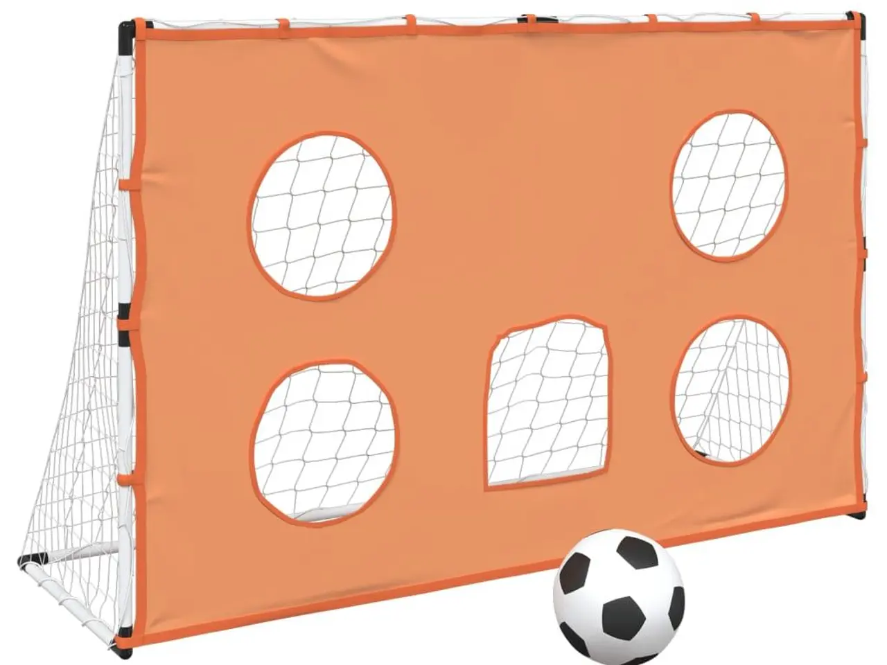 Billede 2 - Fodboldmål 182x62x118 cm med præcisionsdug og bold