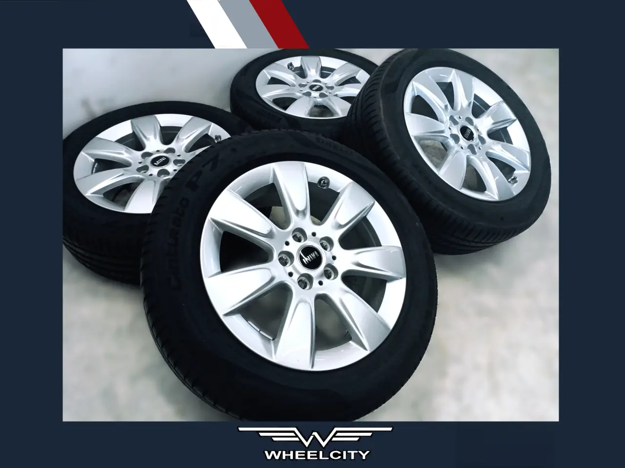 Billede 1 - 5x112 17" ET52 nav 66,6ø MINI sommersæt inkl.TPMS
