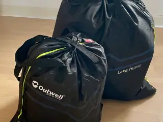 Aldrig Brugt Outwell Oppustelig Lænestol Og Puf  