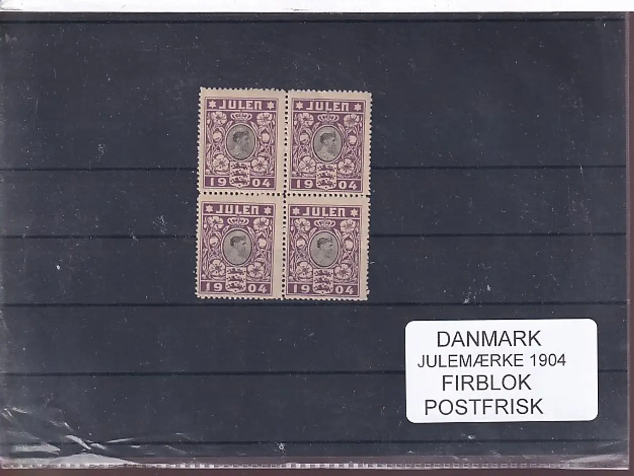 Billede 1 - Danmark - Julemærker 1904 - Firblok - Postfrisk