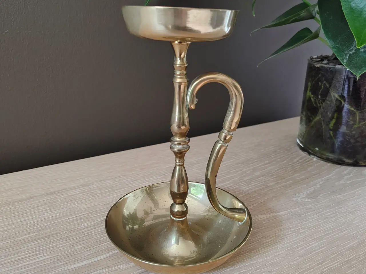Billede 1 - Flot messing kammerstage