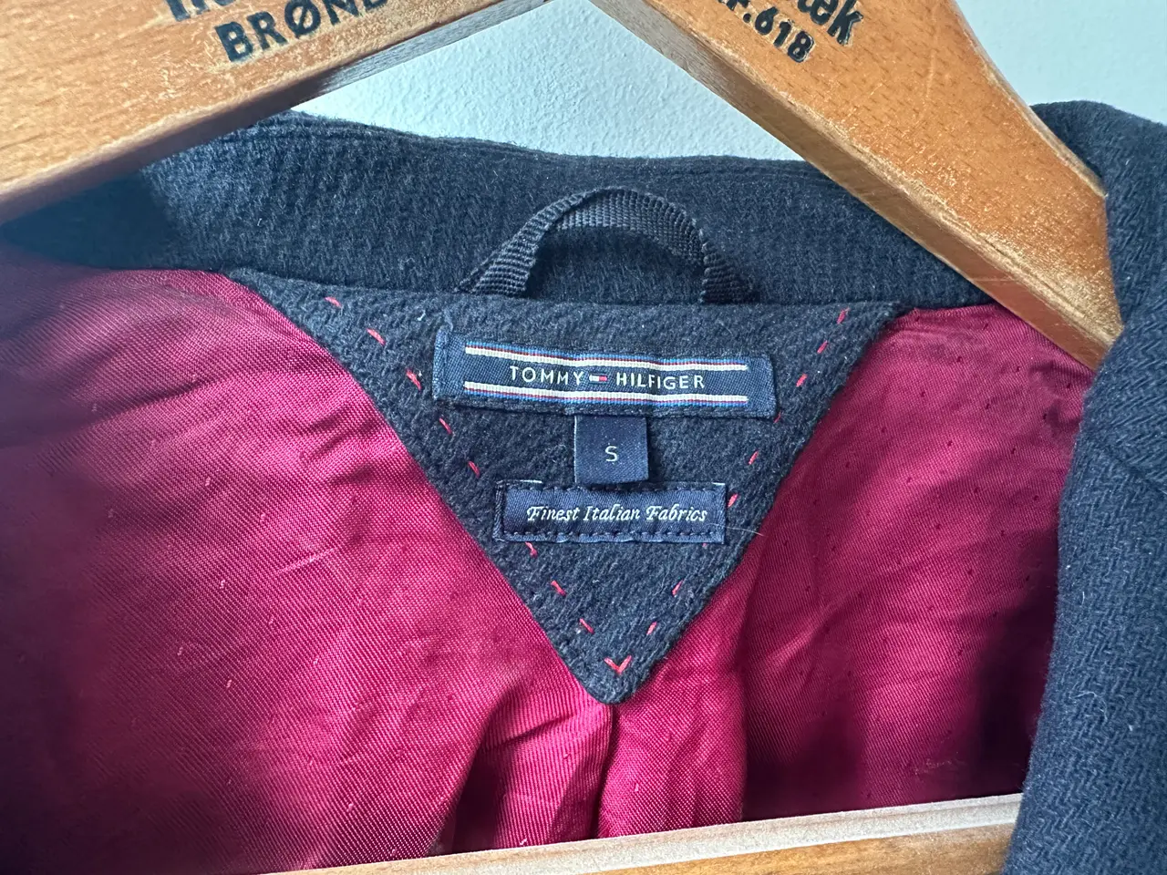 Billede 1 - Tommy Hilfiger uldfrakke lang mørkeblå