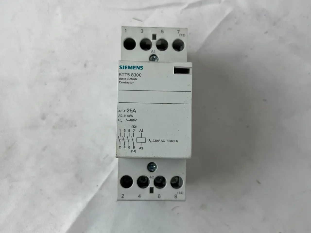 Billede 3 - Siemens 5TT5 8300 kontaktor 25A 4kW 230V Coil DIN