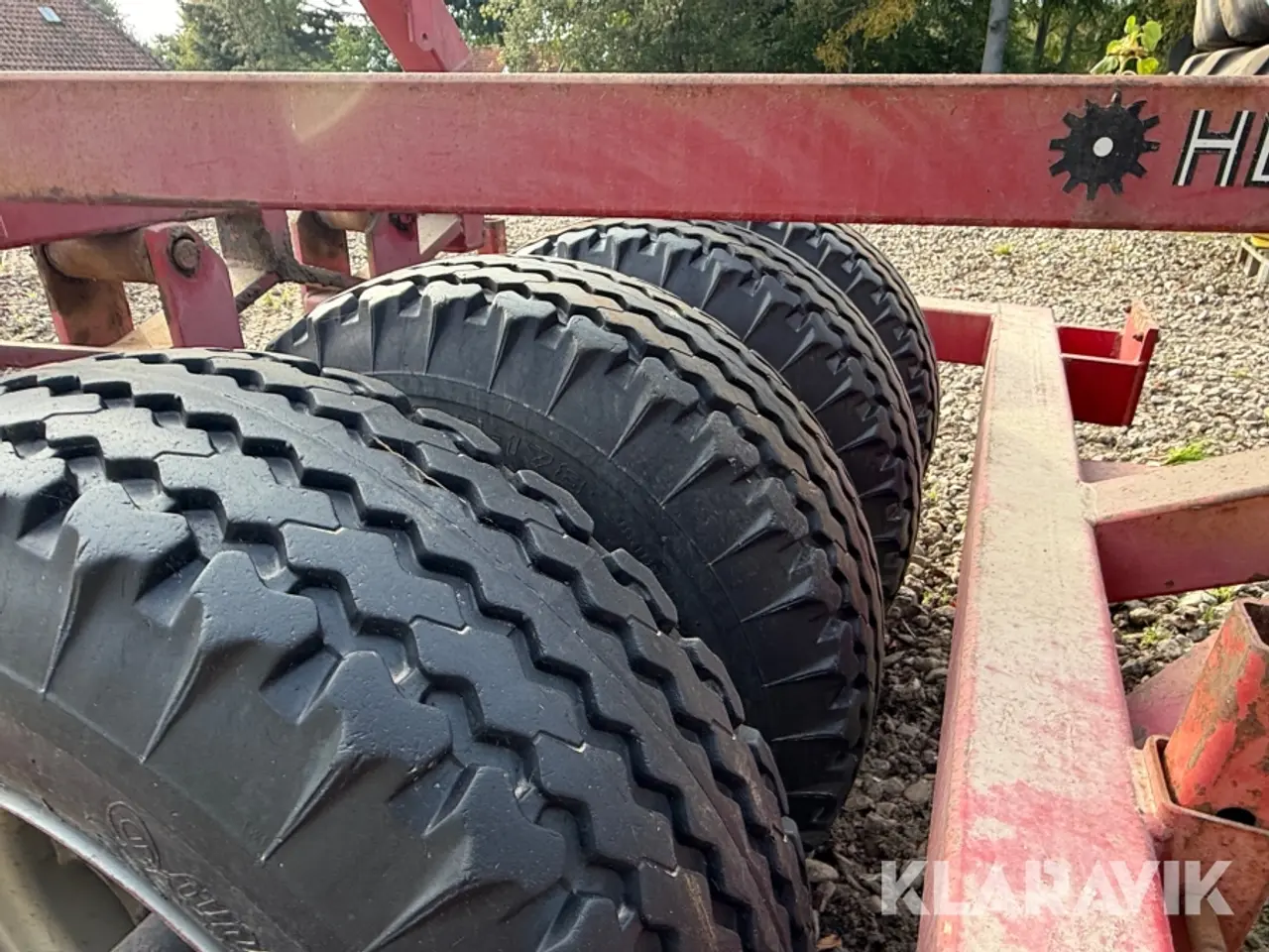 Billede 3 - Frontpakker HE-VA Press-roller 150 Med 4 gummihjul
