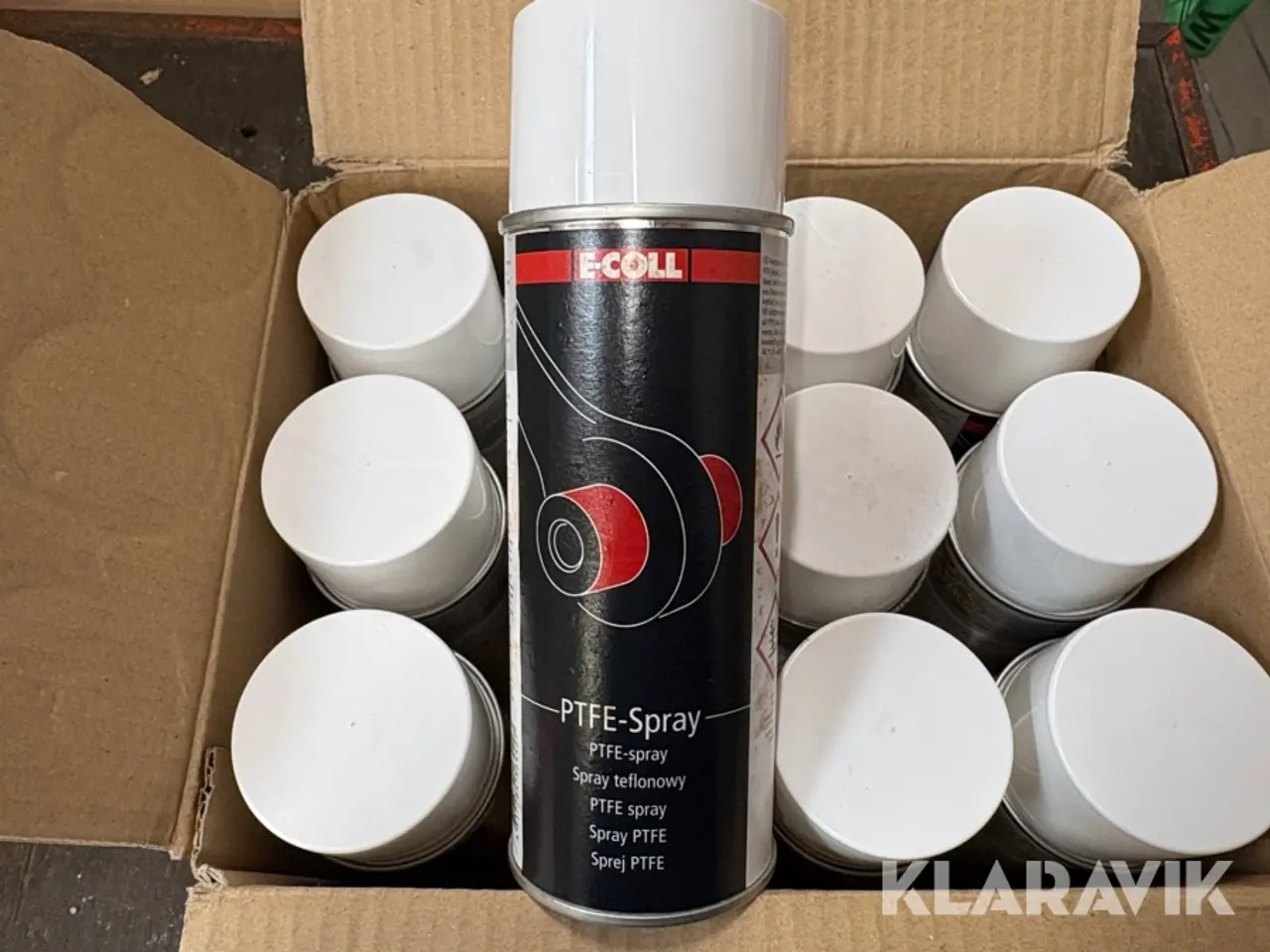 Billede 2 - PTFE-sprey E-COLL - Smører- og glide middel - 36 styks
