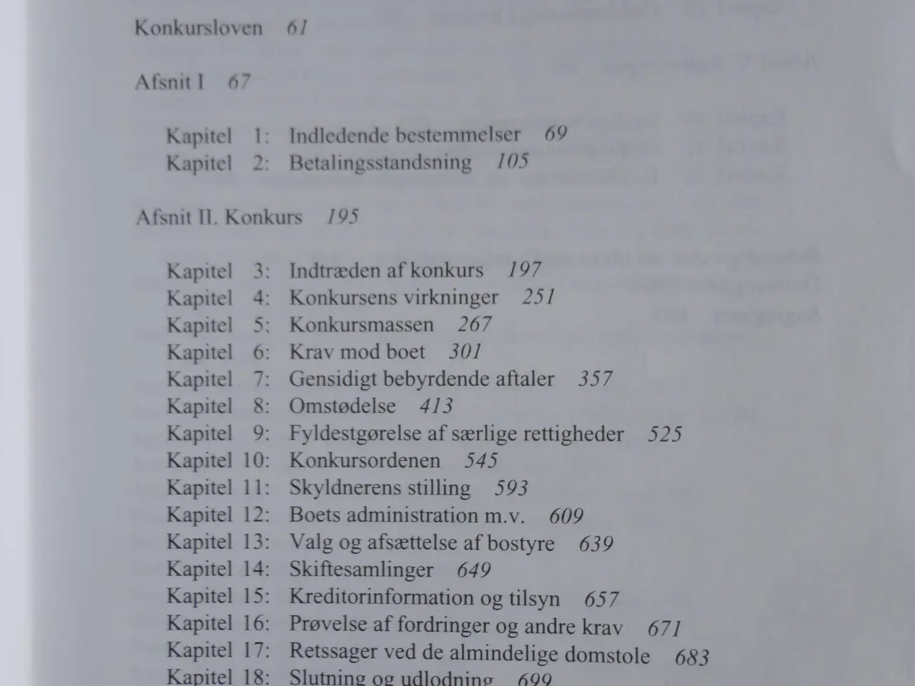 Billede 2 - Konkurs Loven   med Kommentarer  :