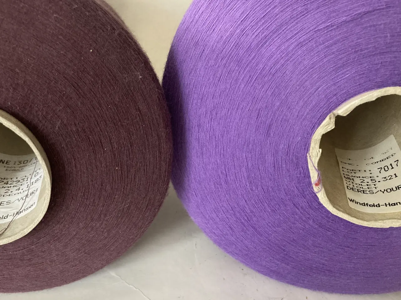 Billede 5 - 4 x Bomuld garn / tråd på cones