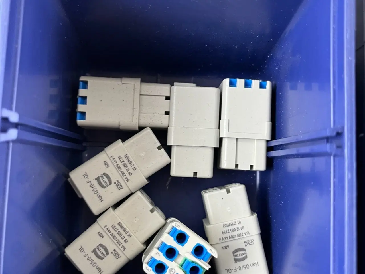 Billede 5 - Harting Han Q5/0-M-QL & Q5/0-F-QL Connectors parti