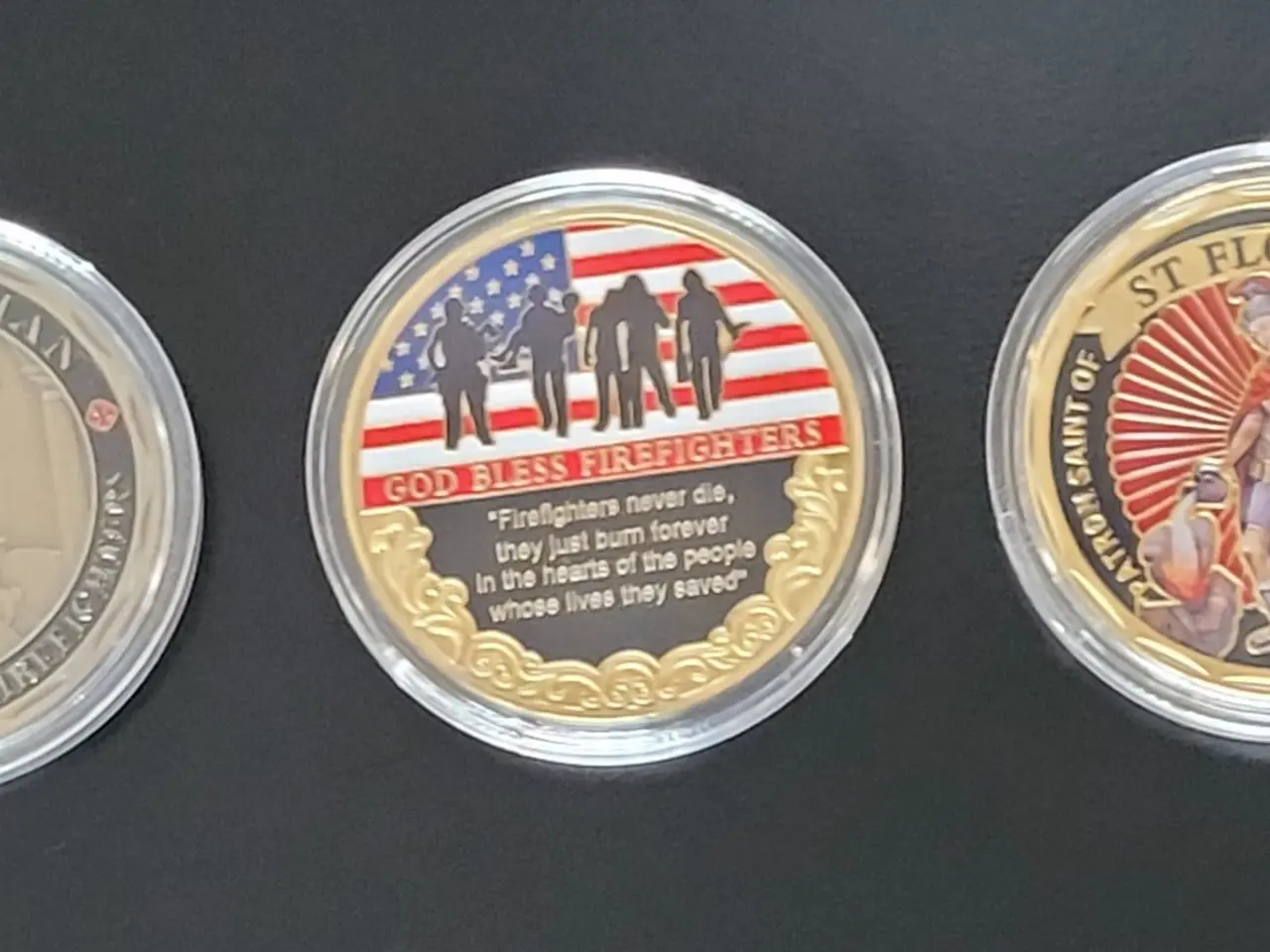 Billede 2 - USA 3 stk forskellige brand - fire dept. MEDALJER