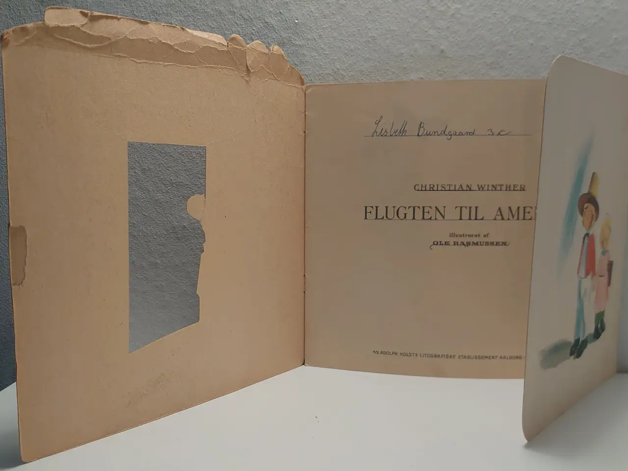 Billede 2 - Chr. Winther: Flugten til Amerika. A. Holst 4257