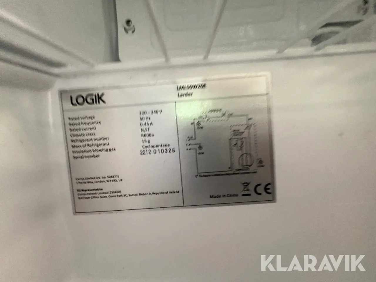Billede 7 - Køleskab mini Logik LML50W20E