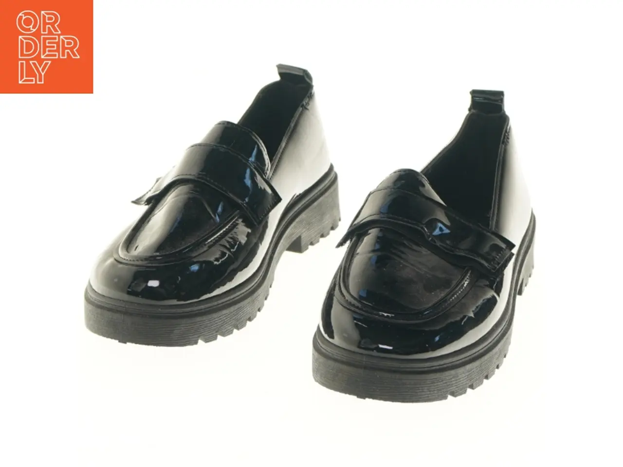 Billede 2 - Sorte lak loafers, størrelse 39