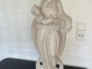 Madonnafigur i gips.