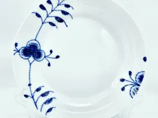 Blå Mega Riflet Frokosttallerken nr. 622. sortering 1