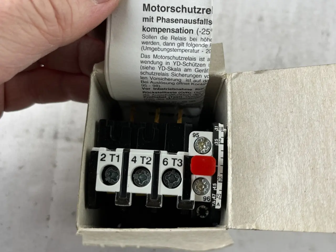 Billede 2 - Benedikt & Jäger U12/16E 2.7 Thermal Overload relæ