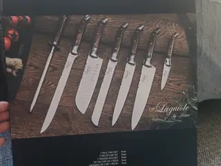 Laguiole kniv sæt 7 dele - nyt 