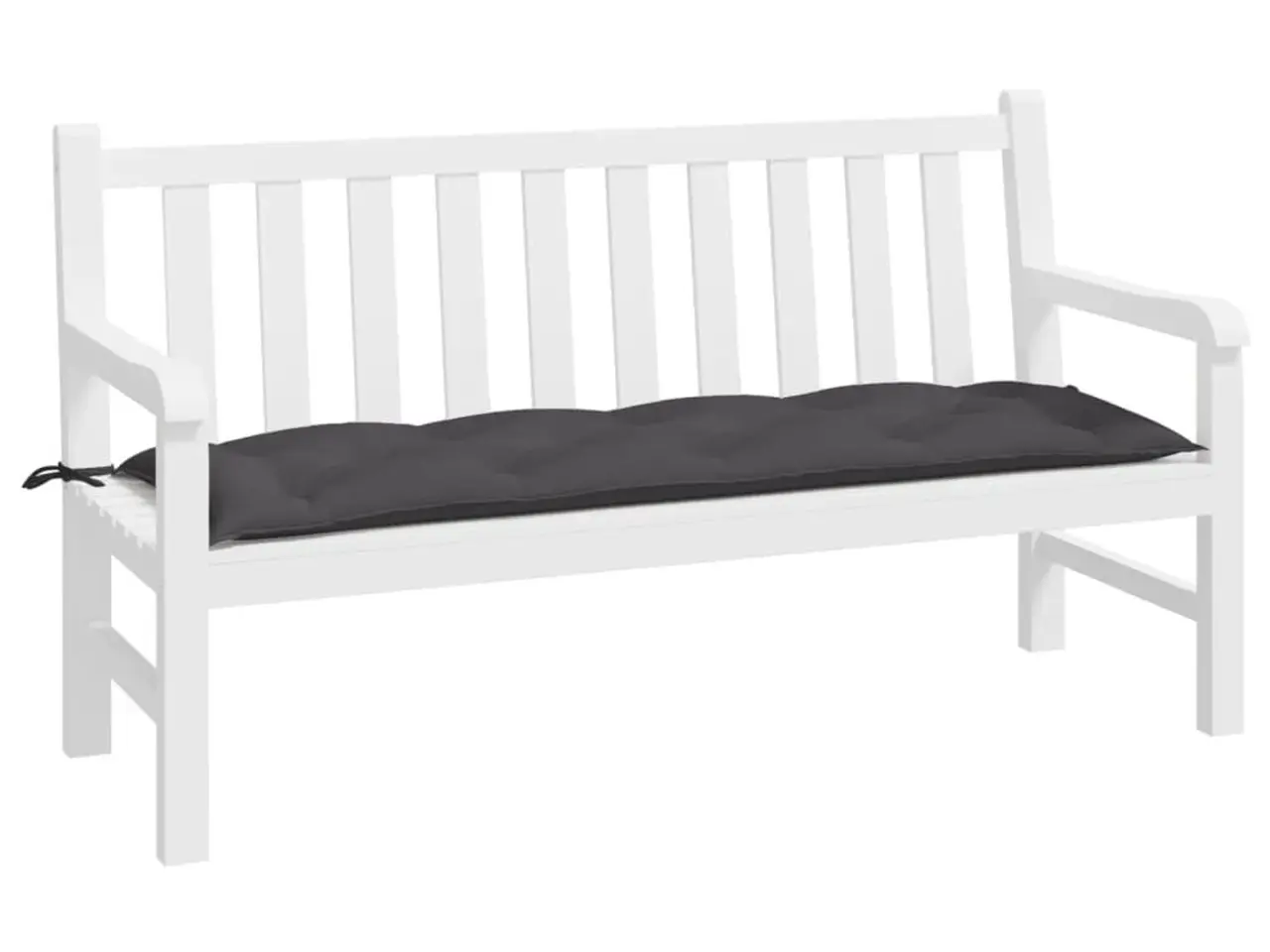 Billede 2 - Hynde til havebænk 150x50x7 cm oxfordstof antracitgrå
