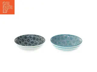Sæt af 2 skåle med mønster (str. 2 stk Ø 12 cm)