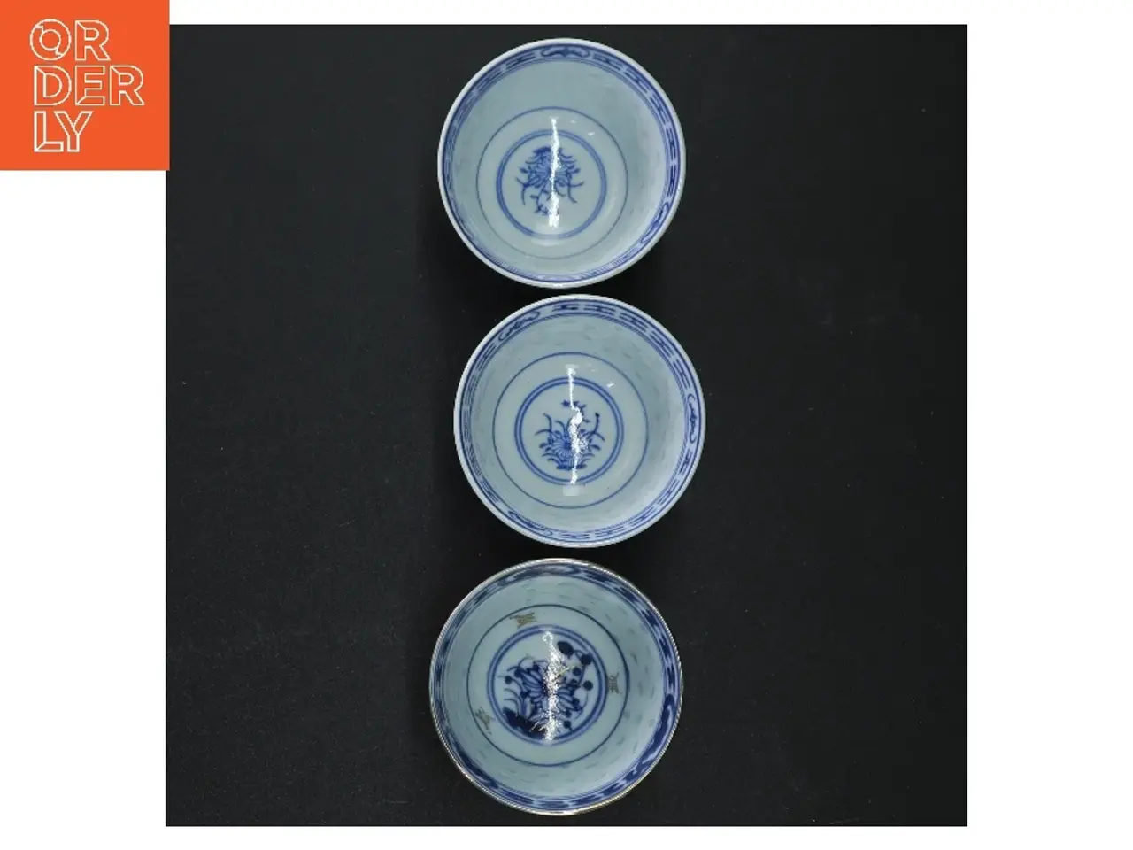 Billede 4 - Porcelænsskåle i blåt og hvidt (str. H 6 cm)