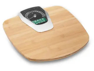 Badevægt – bambus – 180 kg