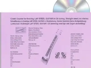 Lynkursus Bog + CD.  6-strenget Lap Steel Guitar