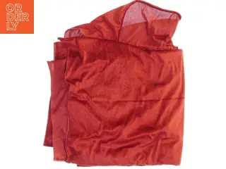 Rødt nervøs velour (str. 300 x, 154 cm)