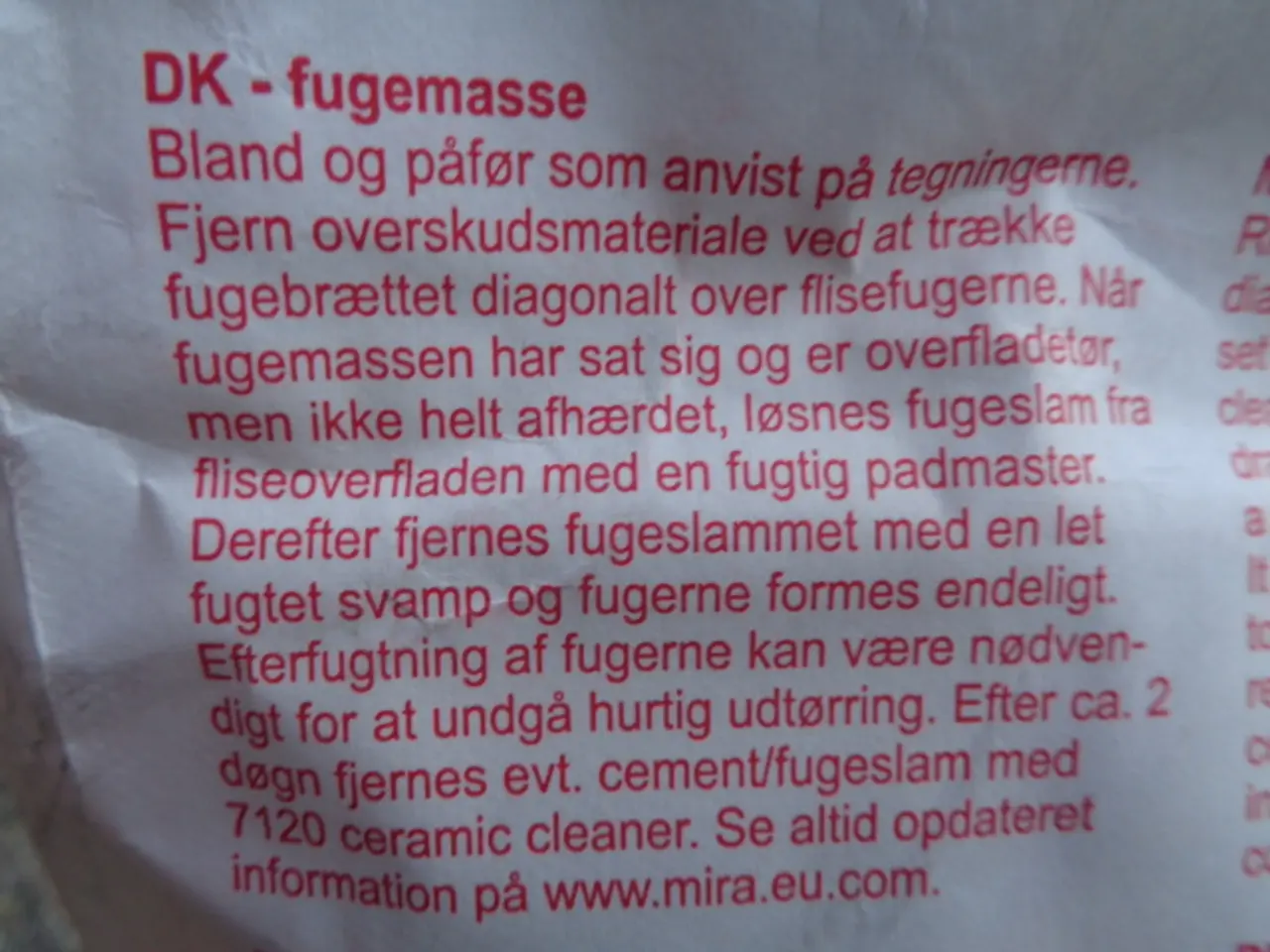 Billede 4 - Fugemasse