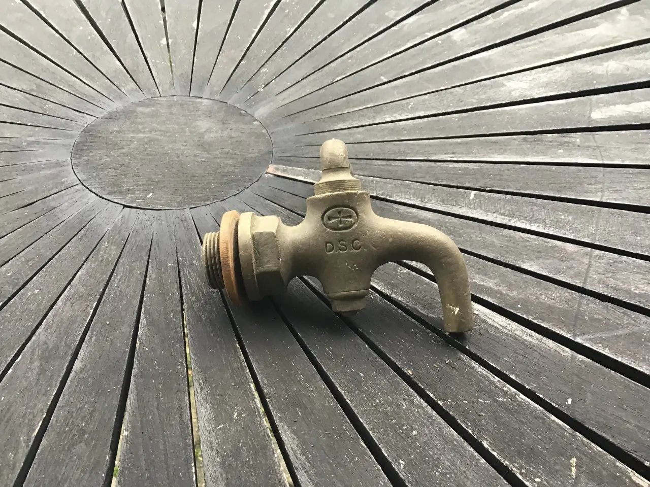 Billede 1 - Kobber eller messing hane gammel