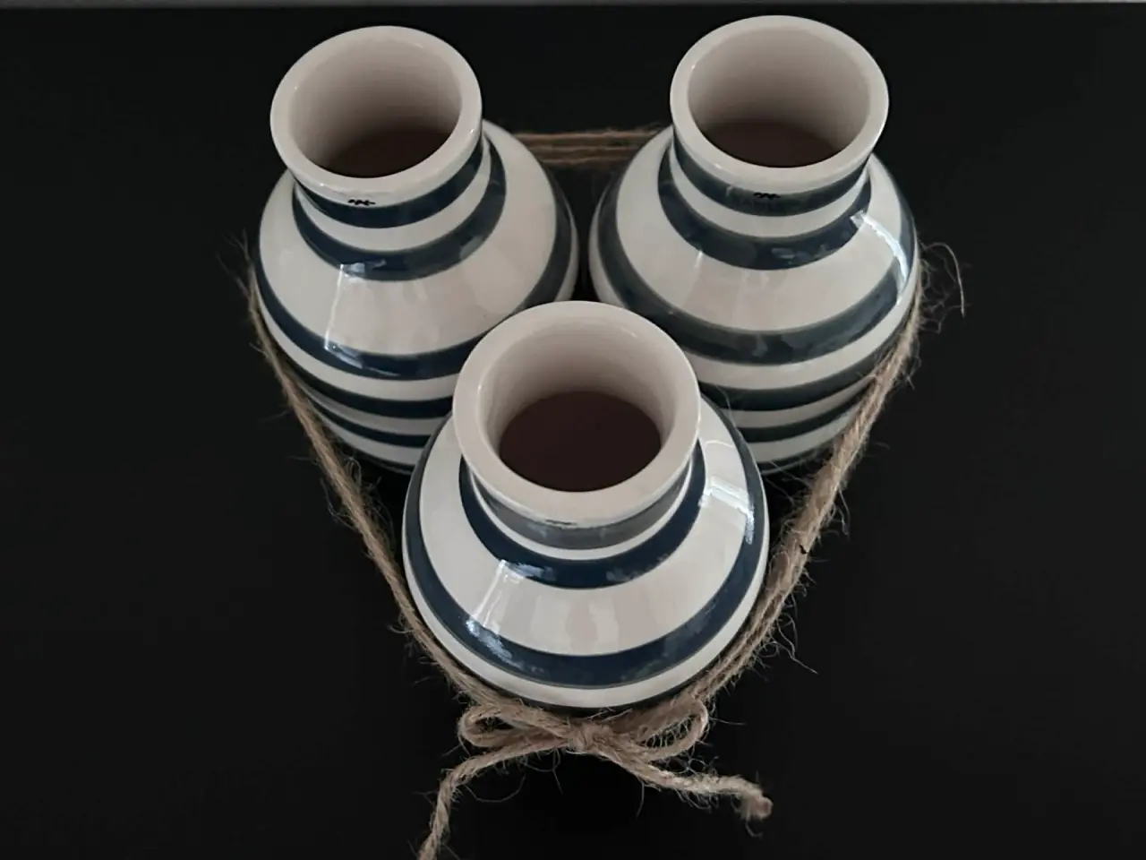 Billede 4 - Kähler omaggio vase 12,5 cm - koksgrå, 3 stk.