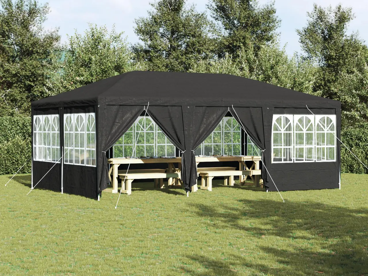 Billede 1 - Party Tent Anthracit og hvid 600 x 400 x 266 cm