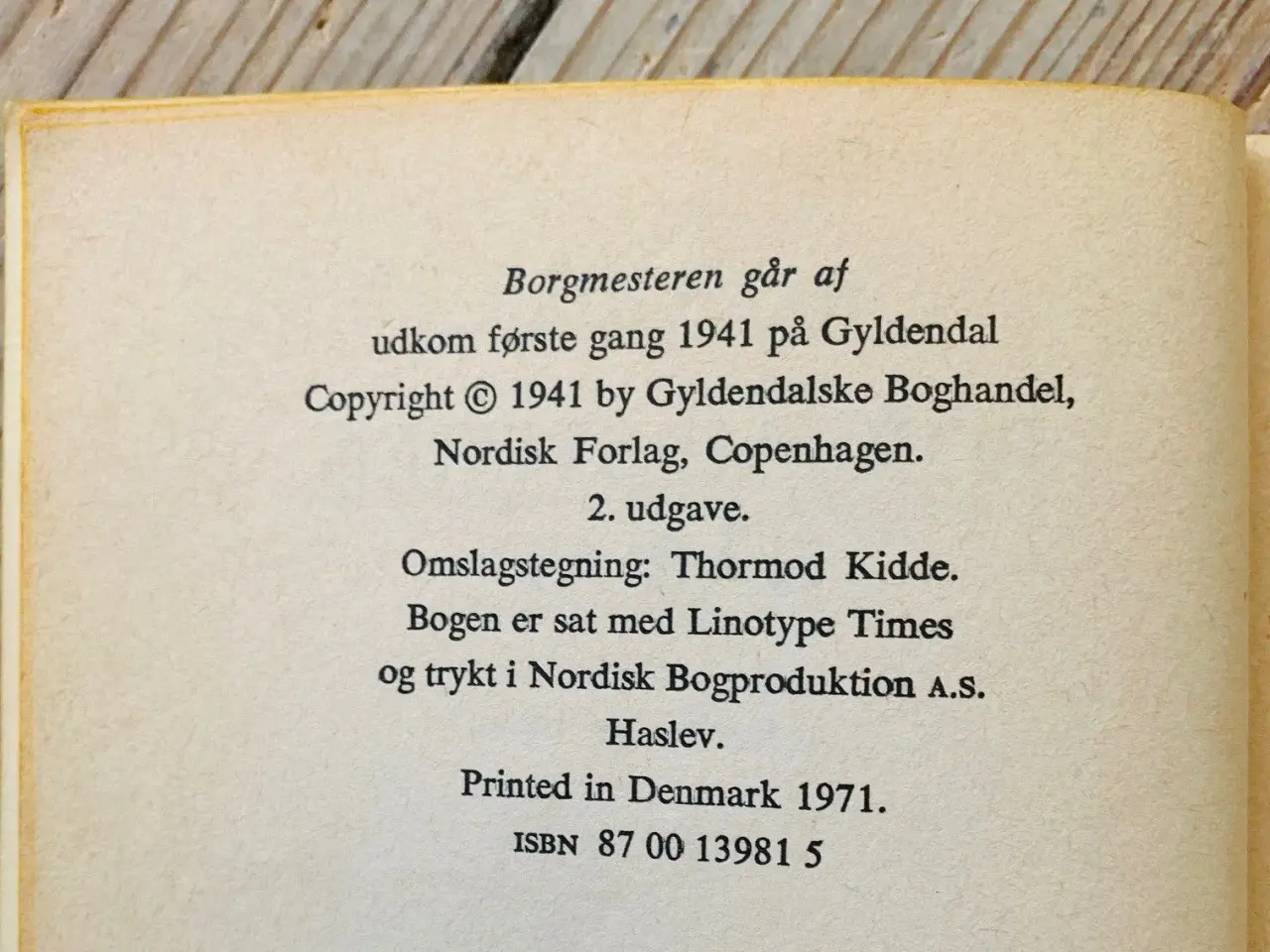 Billede 2 - Borgmesteren går af (1941/71) - Hans Kirk