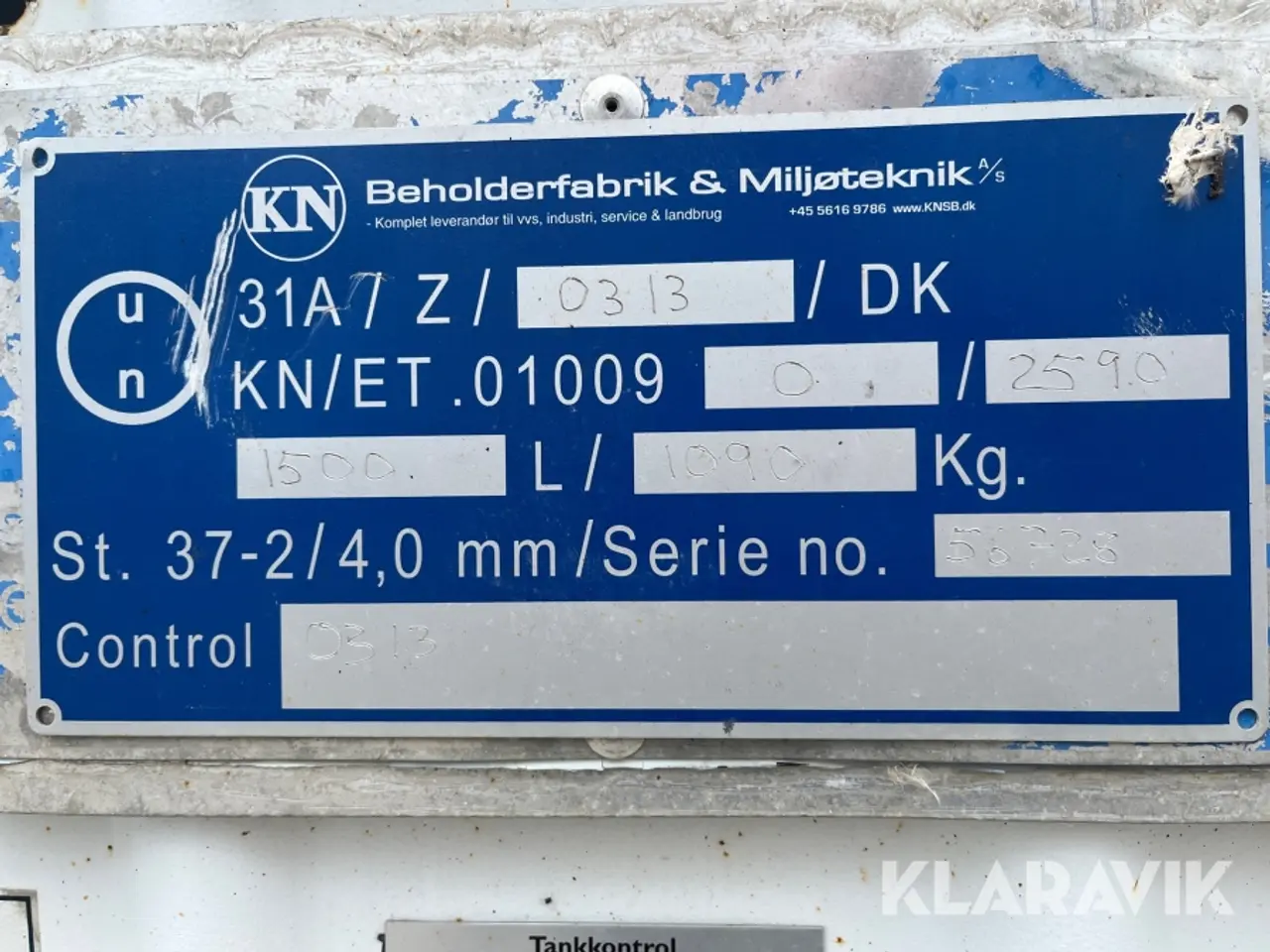 Billede 8 - Olietank i Container KN Beholderfabrik 1500