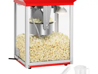 Popcornmaskine 48 L – 1350 W – rød – 8 ounce