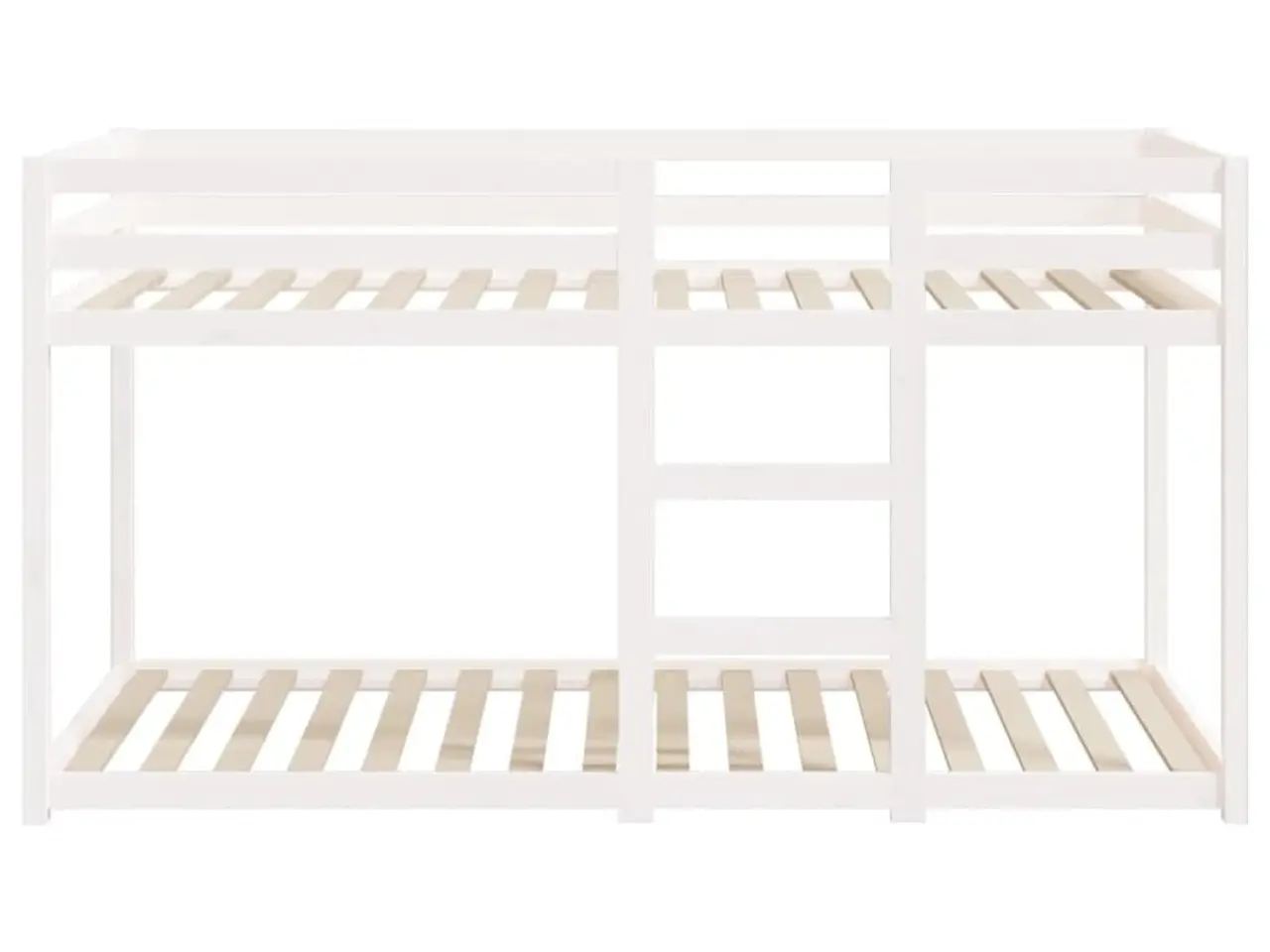 Billede 5 - Køjeseng 80×200 cm i massivt fyrretræ - hvid