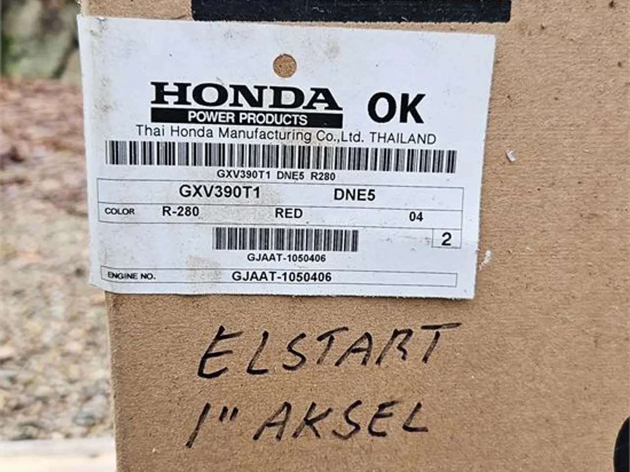 Billede 7 - Honda GXV390 T1 - Ny / New