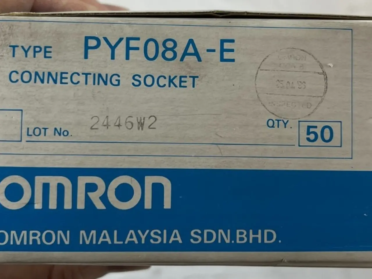 Billede 1 - Omron PYF08A-E relæ Socket 8 Pin DIN Rail 40+ stk.