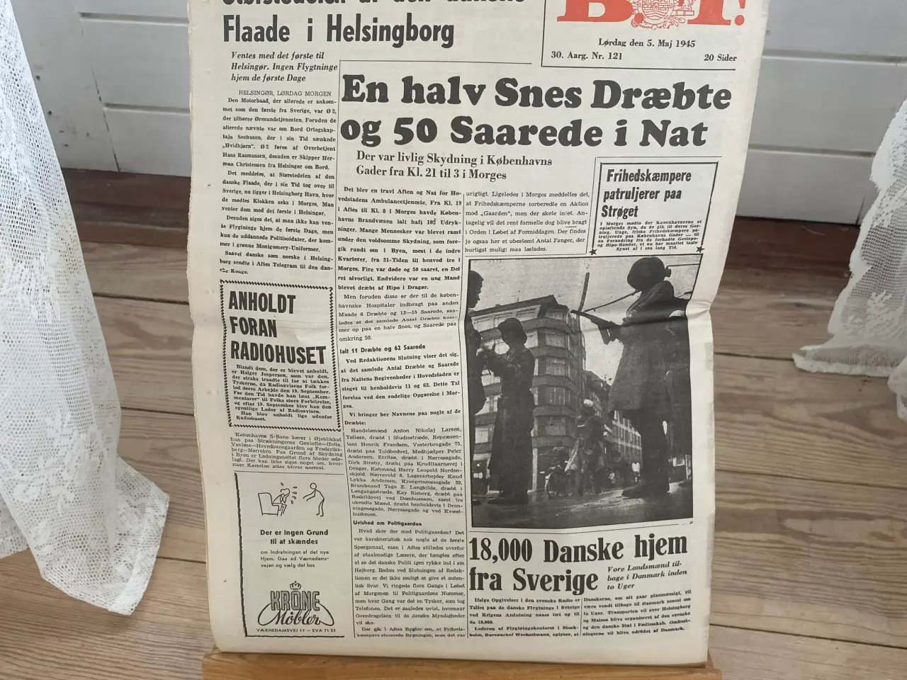 Billede 2 - BT fra 5. Maj 1945