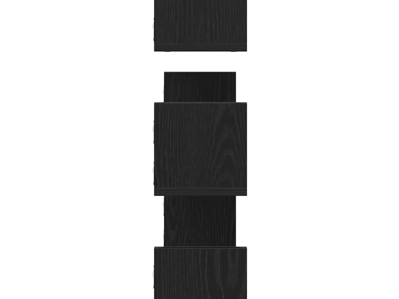 Billede 6 - Væghylder 3 stk. - 80×18×18 cm i konstrueret træ, sort eg