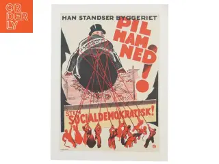 Vintage politisk plakat (str. 40x30 cm)